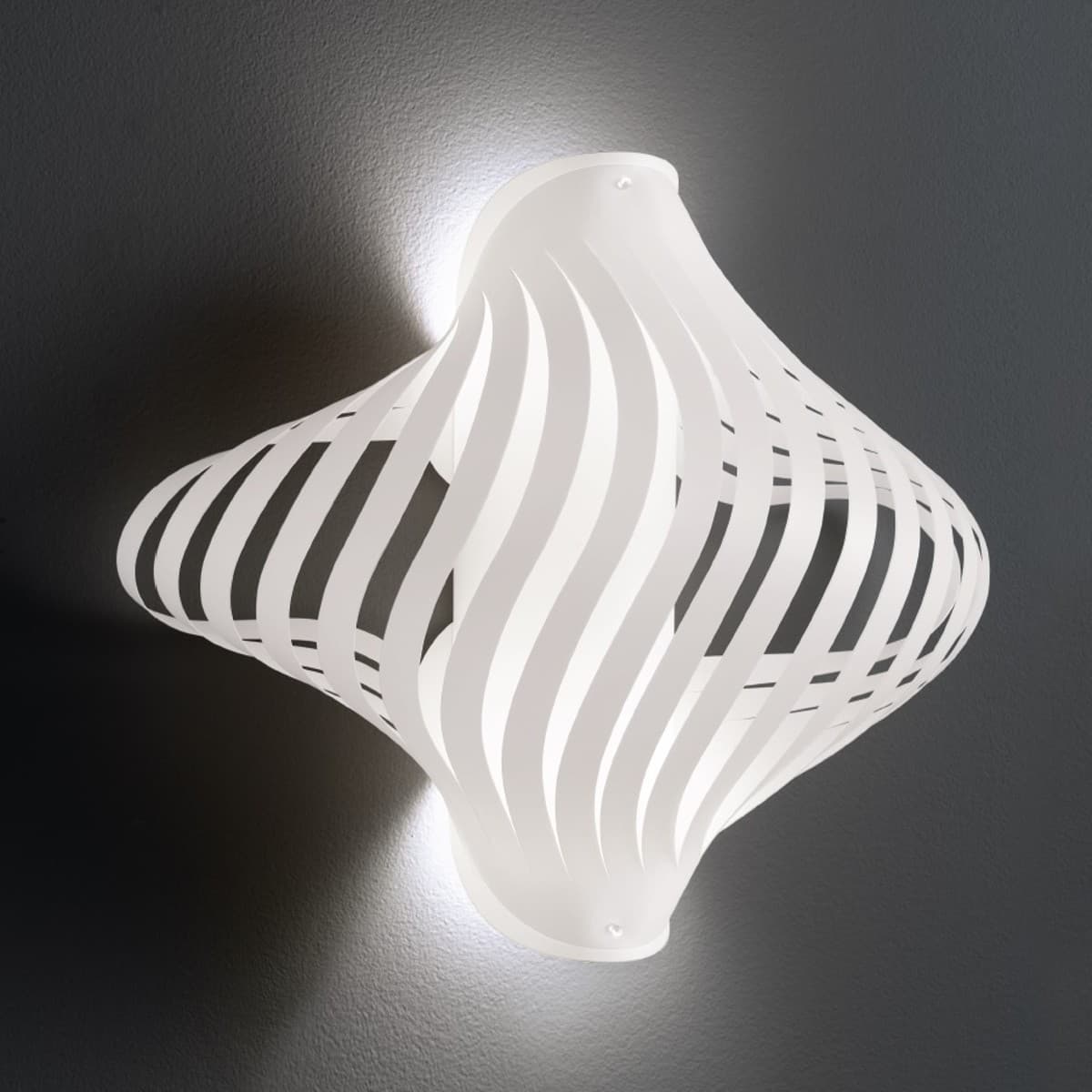 Applique moderna Linea Zero HELIOS D47AP NC SH E27 LED polilux lampada parete - 18