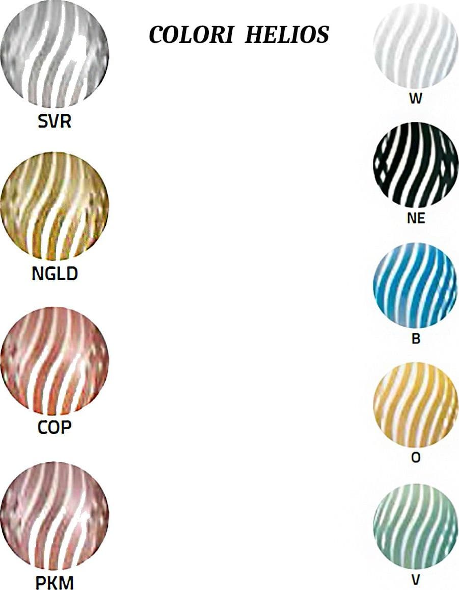 Applique moderna Linea Zero HELIOS D47AP NC SH E27 LED polilux lampada parete - 17