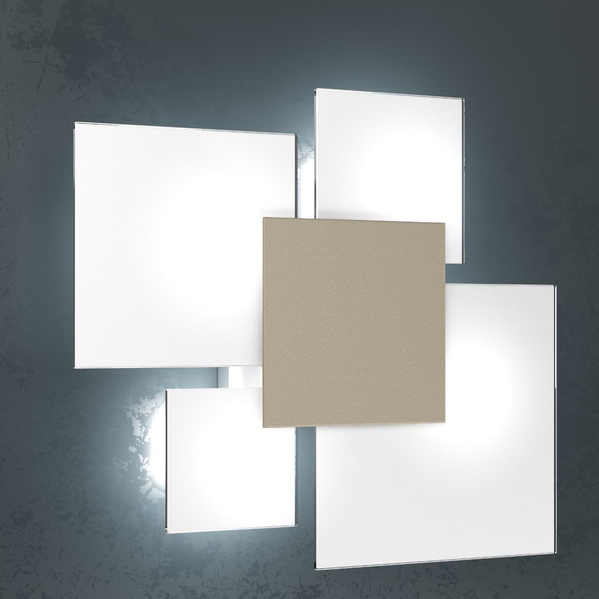 Plafoniera moderna Top Light UPGRADE 1148 45 E27 LED vetro lampada parete soffitto - 18