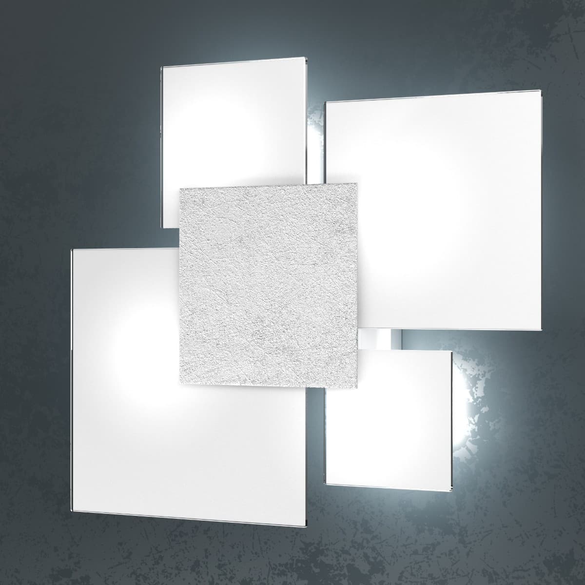 Plafoniera moderna Top Light UPGRADE 1148 45 E27 LED vetro lampada parete soffitto - 22