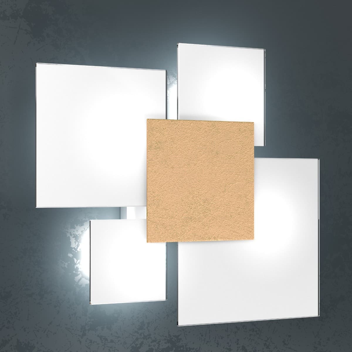 Plafoniera moderna Top Light UPGRADE 1148 45 E27 LED vetro lampada parete soffitto - 21