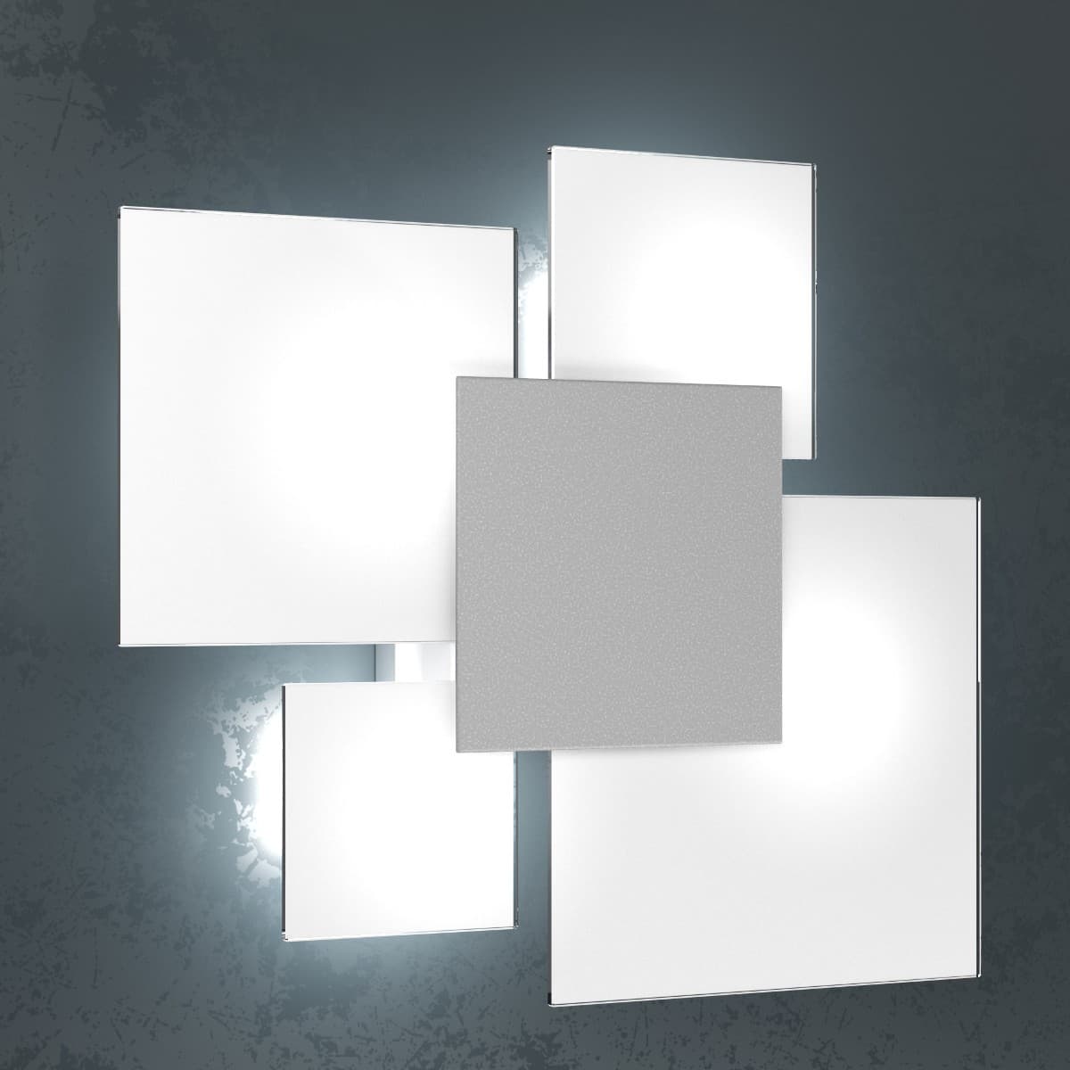 Plafoniera moderna Top Light UPGRADE 1148 45 E27 LED vetro lampada parete soffitto - 17