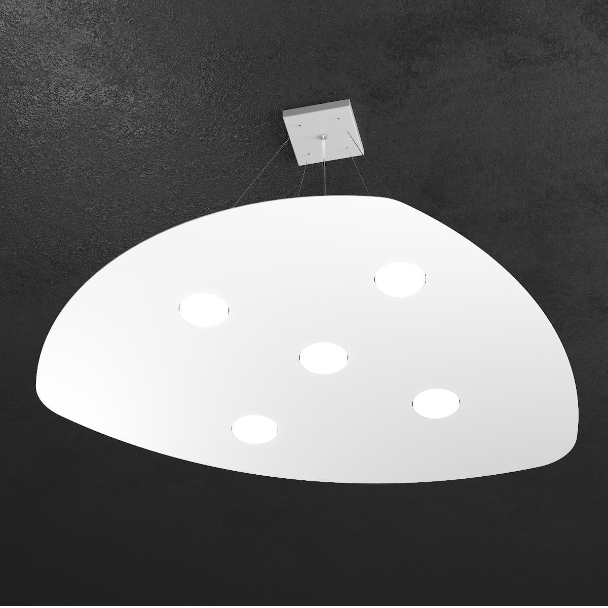 Lampadario moderno Top Light SHAPE 1143 S5+2 GX53 LED metallo sospensione - 13