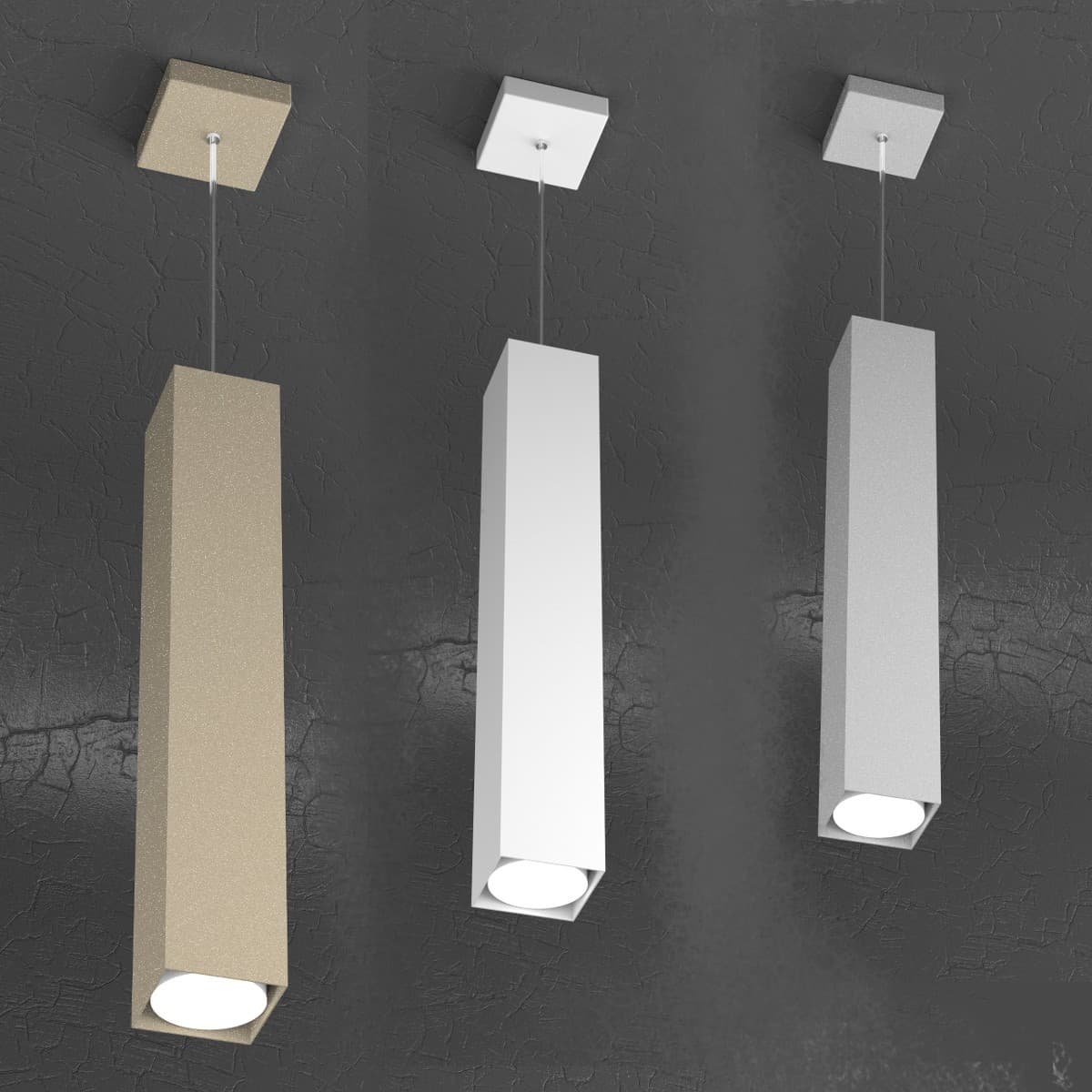 Lampadario moderno Top Light PLATE 1129 S50 Gx53 LED metallo sospensione - 10