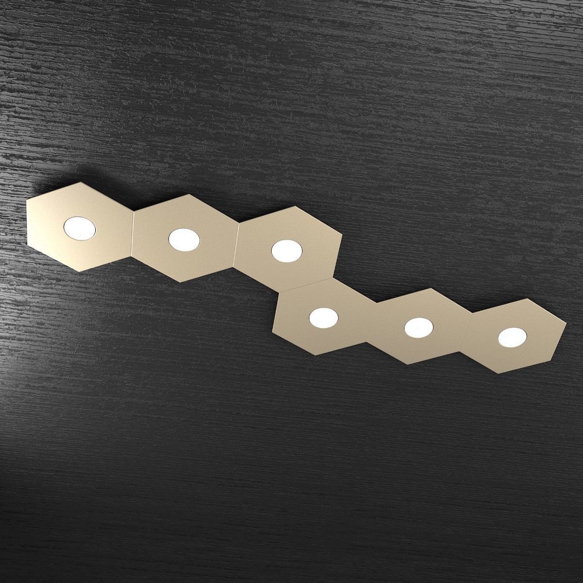 Plafoniera moderna Top Light HEXAGON 1142 6L A8 GX53 LED metallo lampada parete soffitto - 14