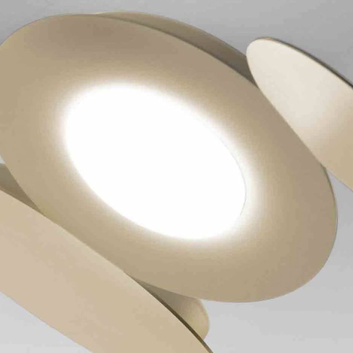 Applique moderno Cattaneo MICKEY 861 3PA LED GX53 9W lampada parete soffitto metallo verniciato interno - 15