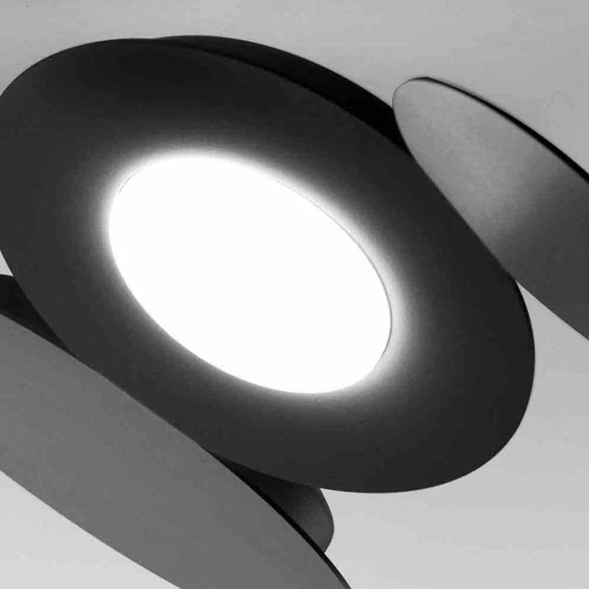 Applique moderno Cattaneo MICKEY 861 3PA LED GX53 9W lampada parete soffitto metallo verniciato interno - 14