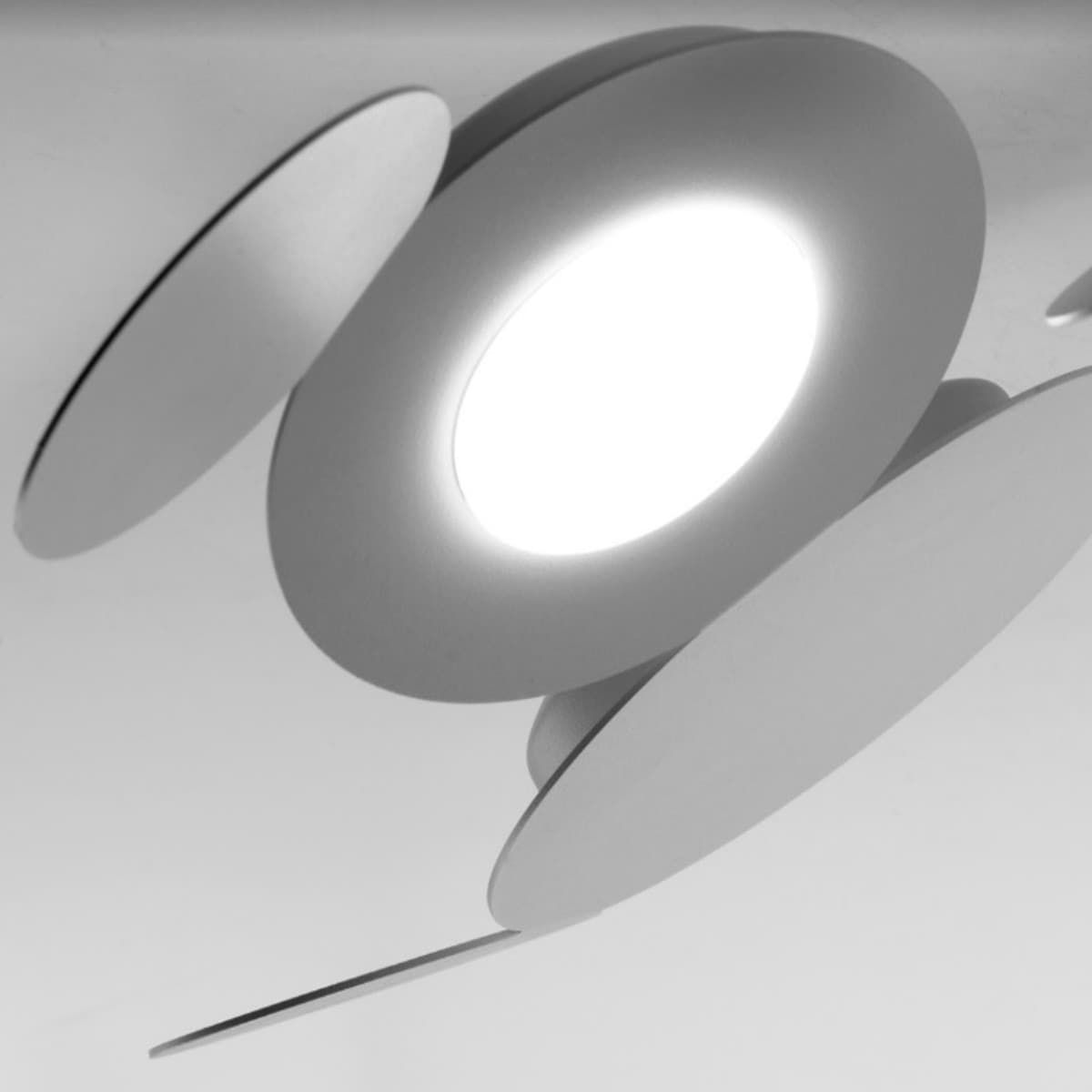 Applique moderno Cattaneo MICKEY 861 3PA LED GX53 9W lampada parete soffitto metallo verniciato interno - 17