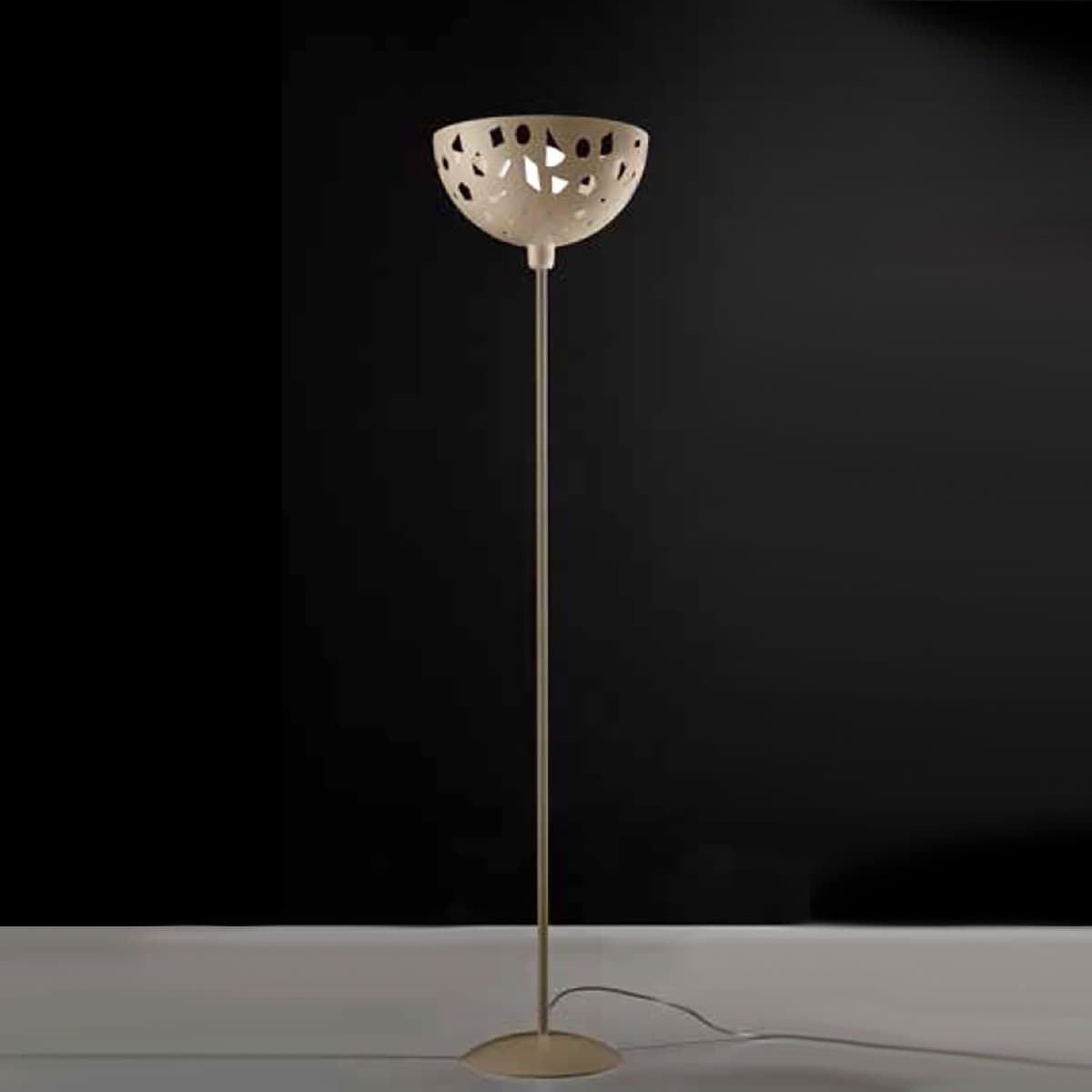 Piantana moderna Illuminando GEO TE C1 LED metallo bianco sabbia - 6
