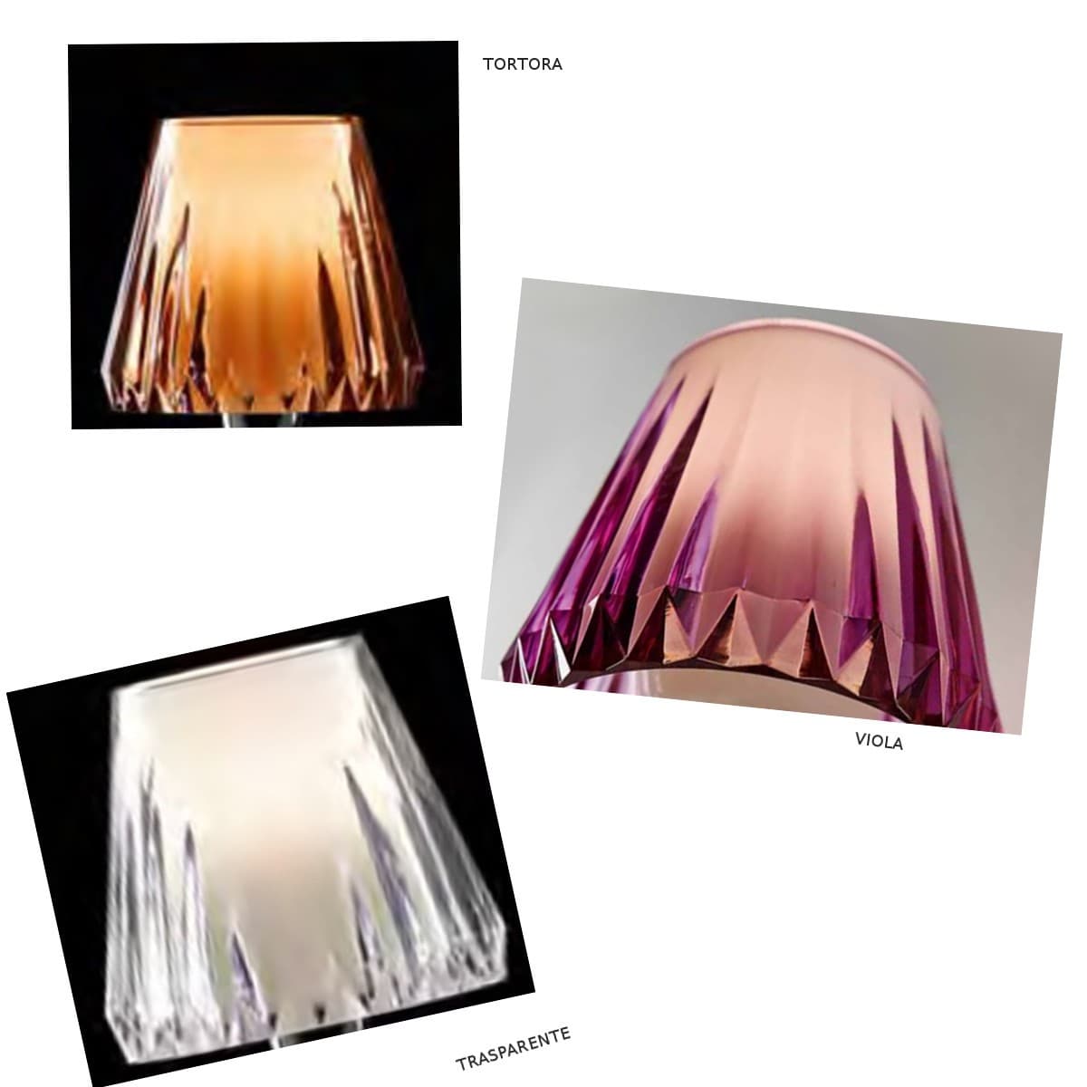 Lampadario moderno Illuminando GAIA SP 8 LED sospensione acrilico tortora viola trasparente interni E14 - 6