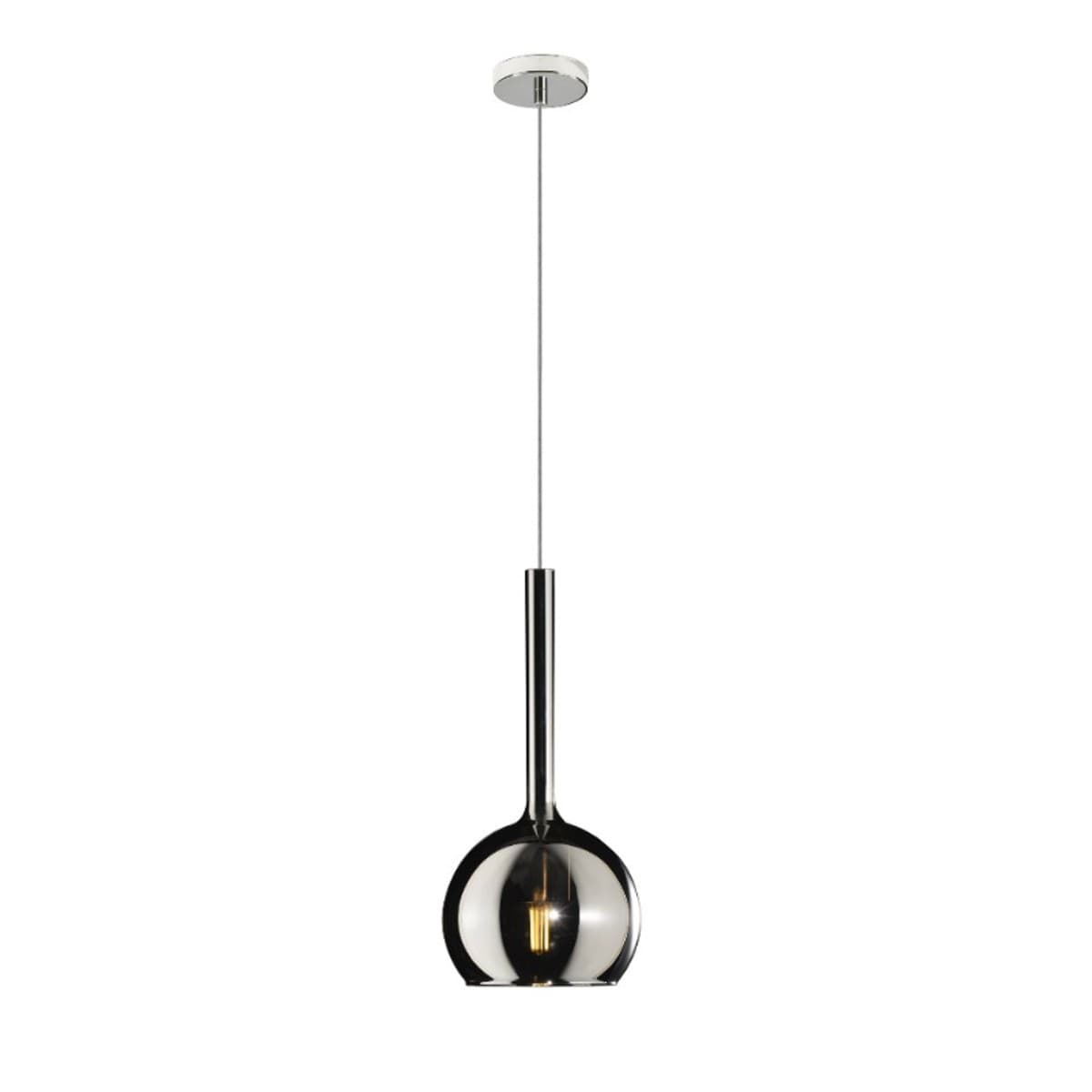 Lampadario moderno Top Light FUTURE 1155CR SP E27 LED vetro pirex soffiato sospensione - 13