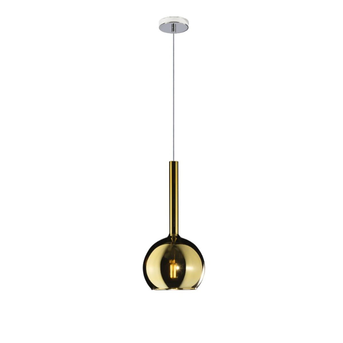 Lampadario moderno Top Light FUTURE 1155CR SP E27 LED vetro pirex soffiato sospensione - 14