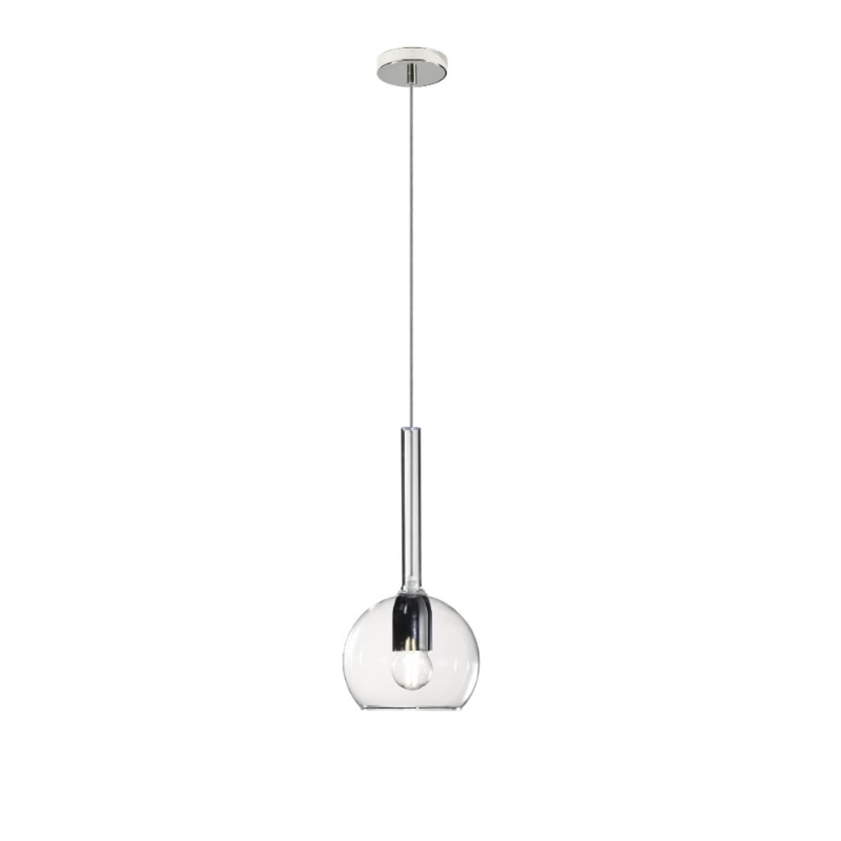 Lampadario moderno Top Light FUTURE 1155CR SP E27 LED vetro pirex soffiato sospensione - 12
