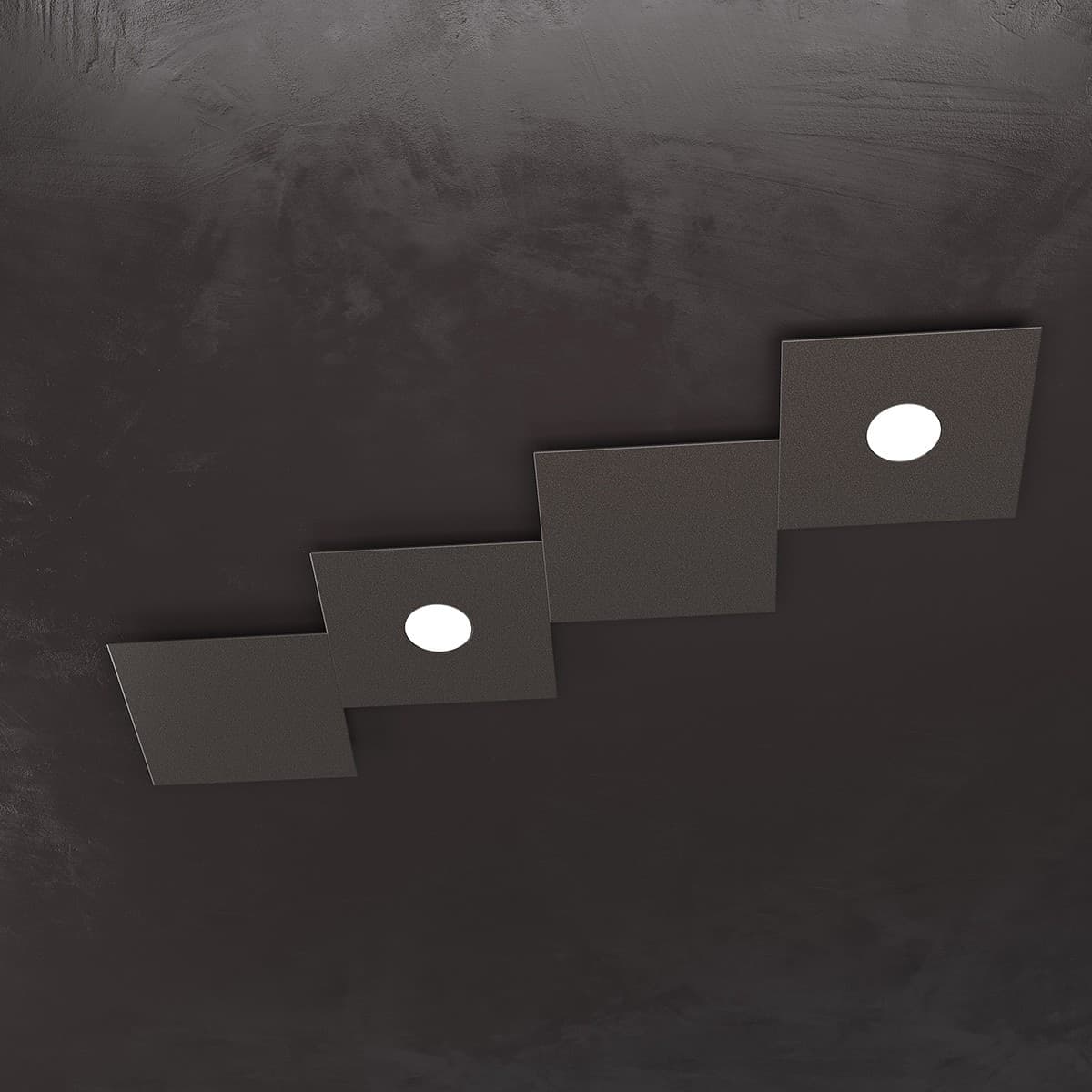 Plafoniera moderna Top Light ECCENTRIC 1156 2L2D GX53 LED metallo lampada parete soffitto - 27