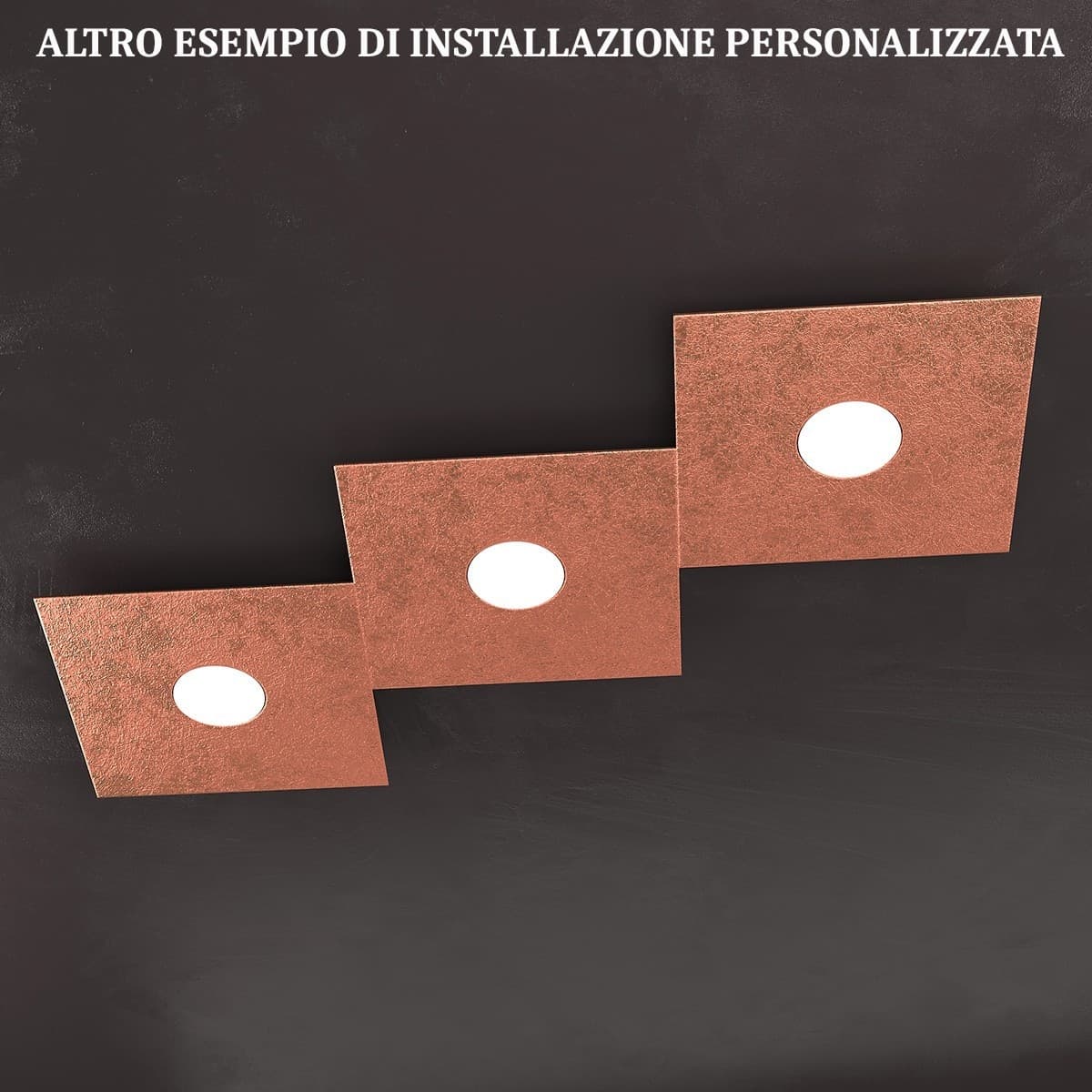 Plafoniera moderna Top Light ECCENTRIC 1156 3L GX53 LED metallo lampada parete soffitto - 24