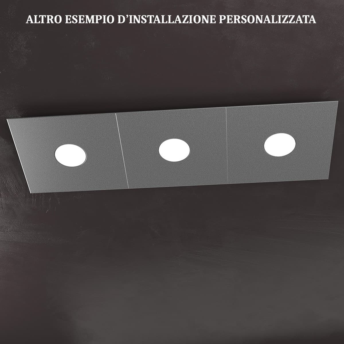 Plafoniera moderna Top Light ECCENTRIC 1156 3L GX53 LED metallo lampada parete soffitto - 28