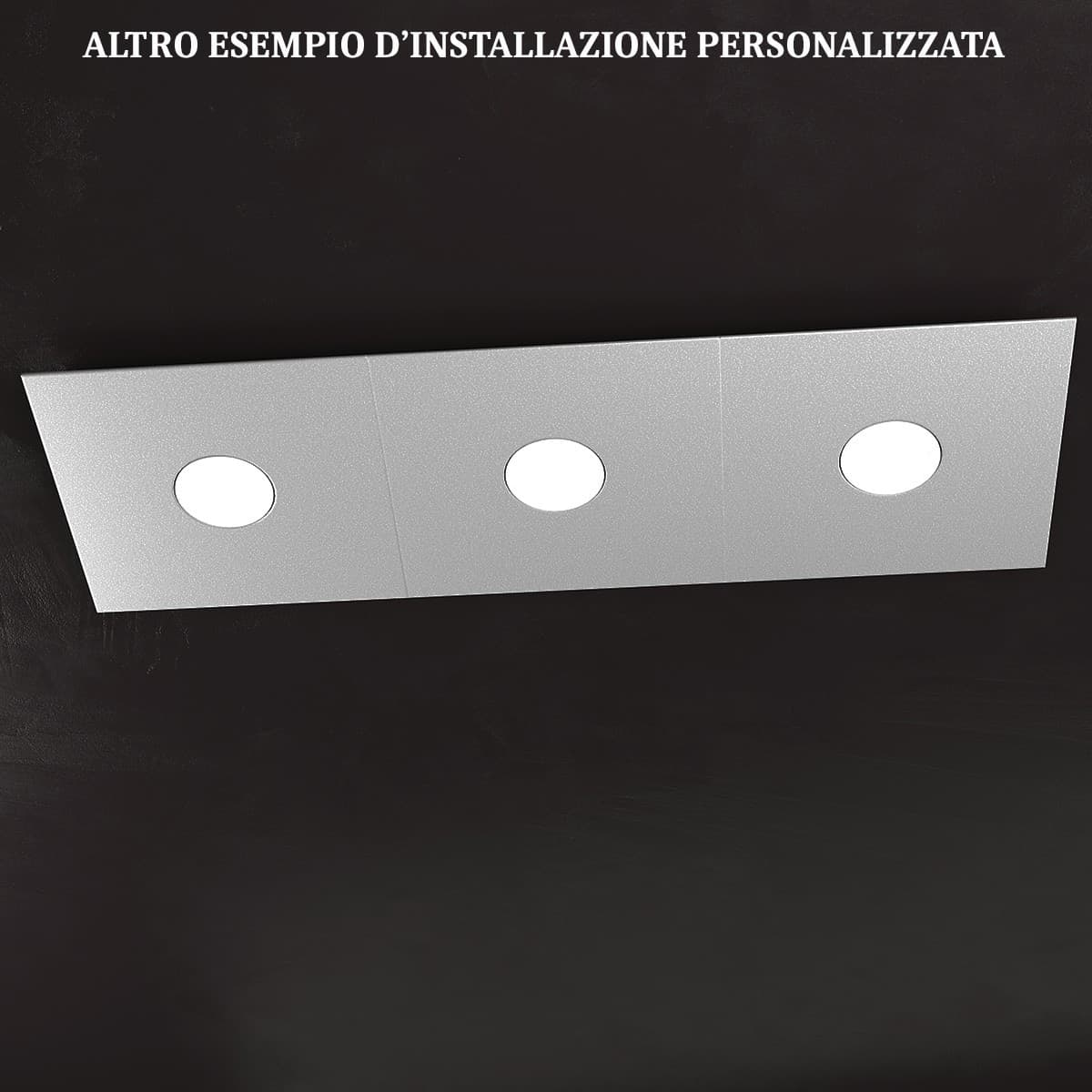 Plafoniera moderna Top Light ECCENTRIC 1156 3L GX53 LED metallo lampada parete soffitto - 32