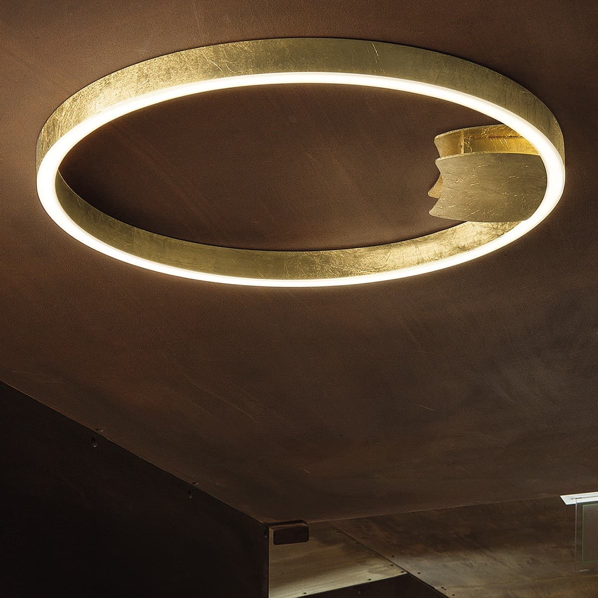 Plafoniera Fratelli Braga LOOP 2129 PL75 LED alluminio lampada parete soffitto - 10