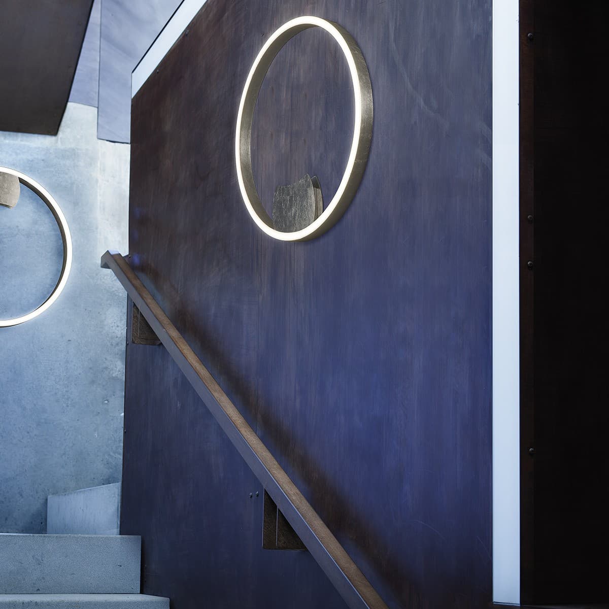 Plafoniera led Fratelli Braga LOOP 2129 PL60 LED alluminio lampada parete soffitto - 10