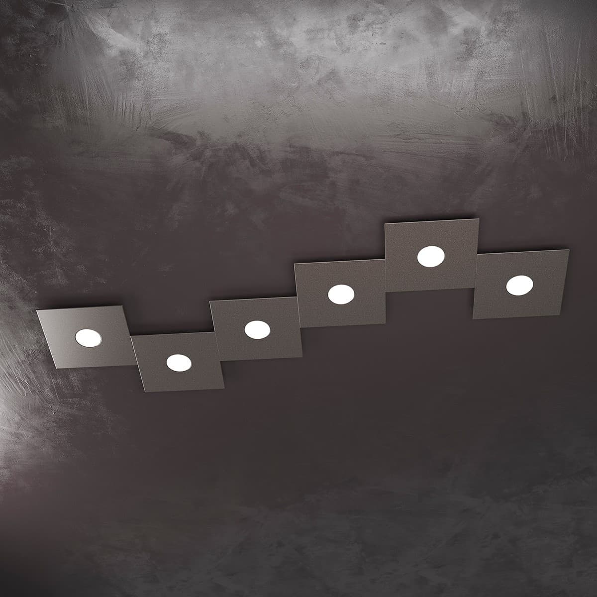 Plafoniera moderna Top Light ECCENTRIC 1156 6L GX53 LED metallo lampada parete soffitto - 22