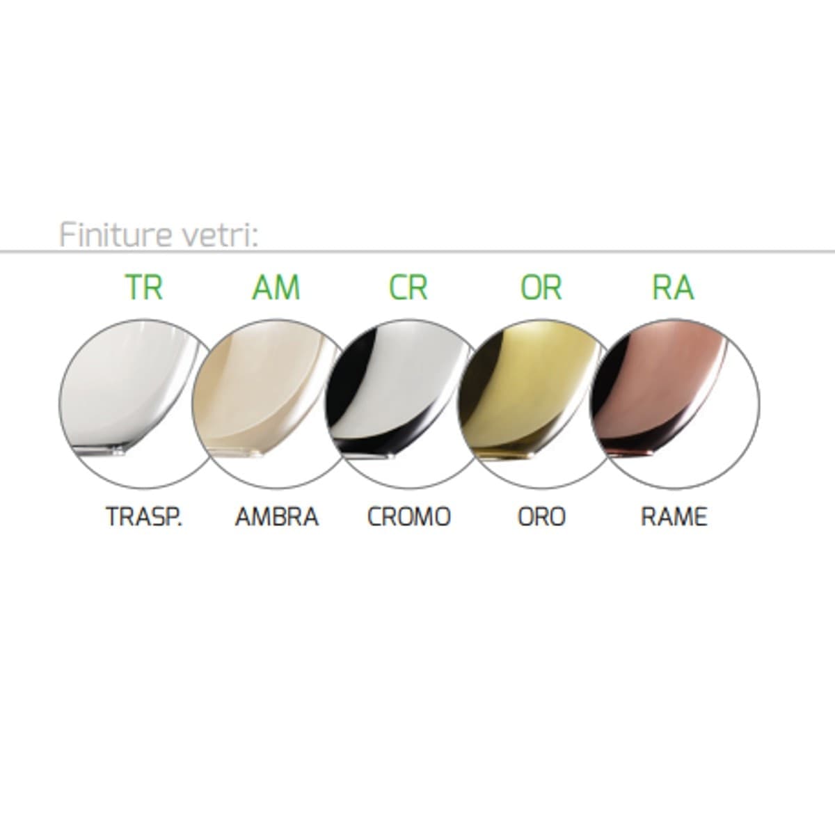 Plafoniera moderna Top Light FUTURE 1155 S5 TMIX E27 LED vetro pirex soffiato lampada soffitto - 13