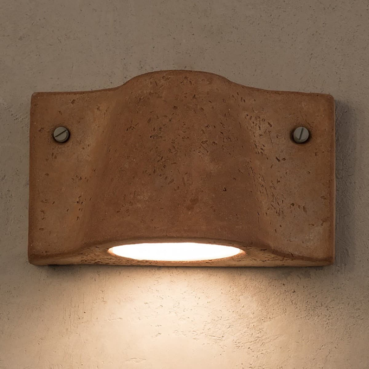 Applique Toscot LIDO 1071 GX53 7W LED IP55 lampada parete terracotta refrattaria rustica esterno - 17