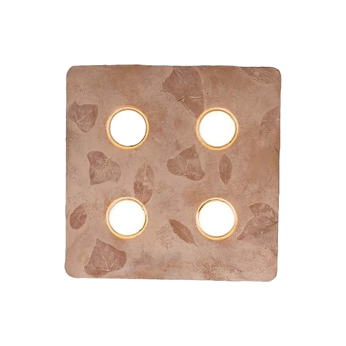 Plafoniera Toscot VIVALDI 1064 45x45 GX53 LED galestro terracotta lampada soffitto classica rustica interno - 19