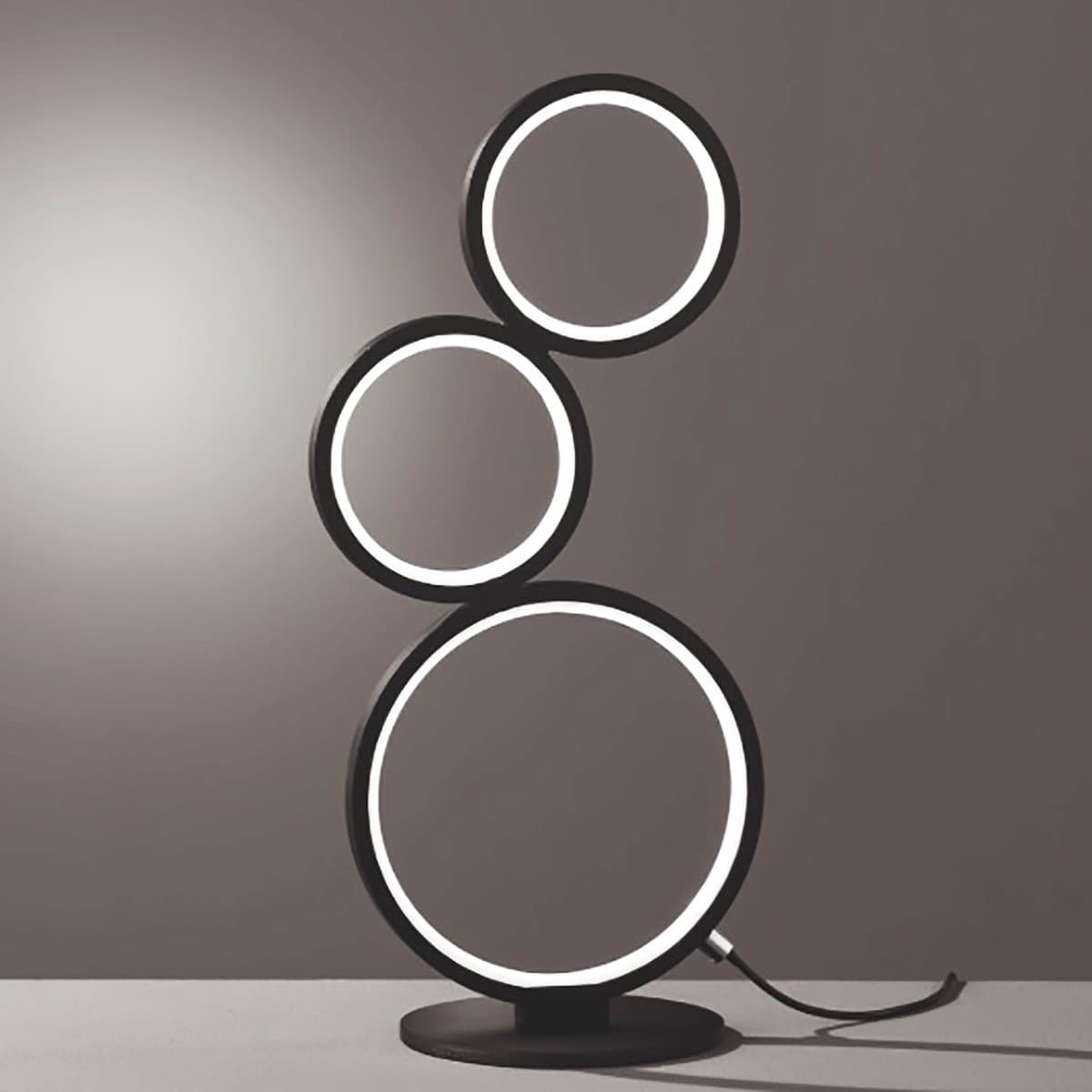 Abat-jour moderna Trio lighting RONDO LED metallo dimmerabile lampada tavolo - 13