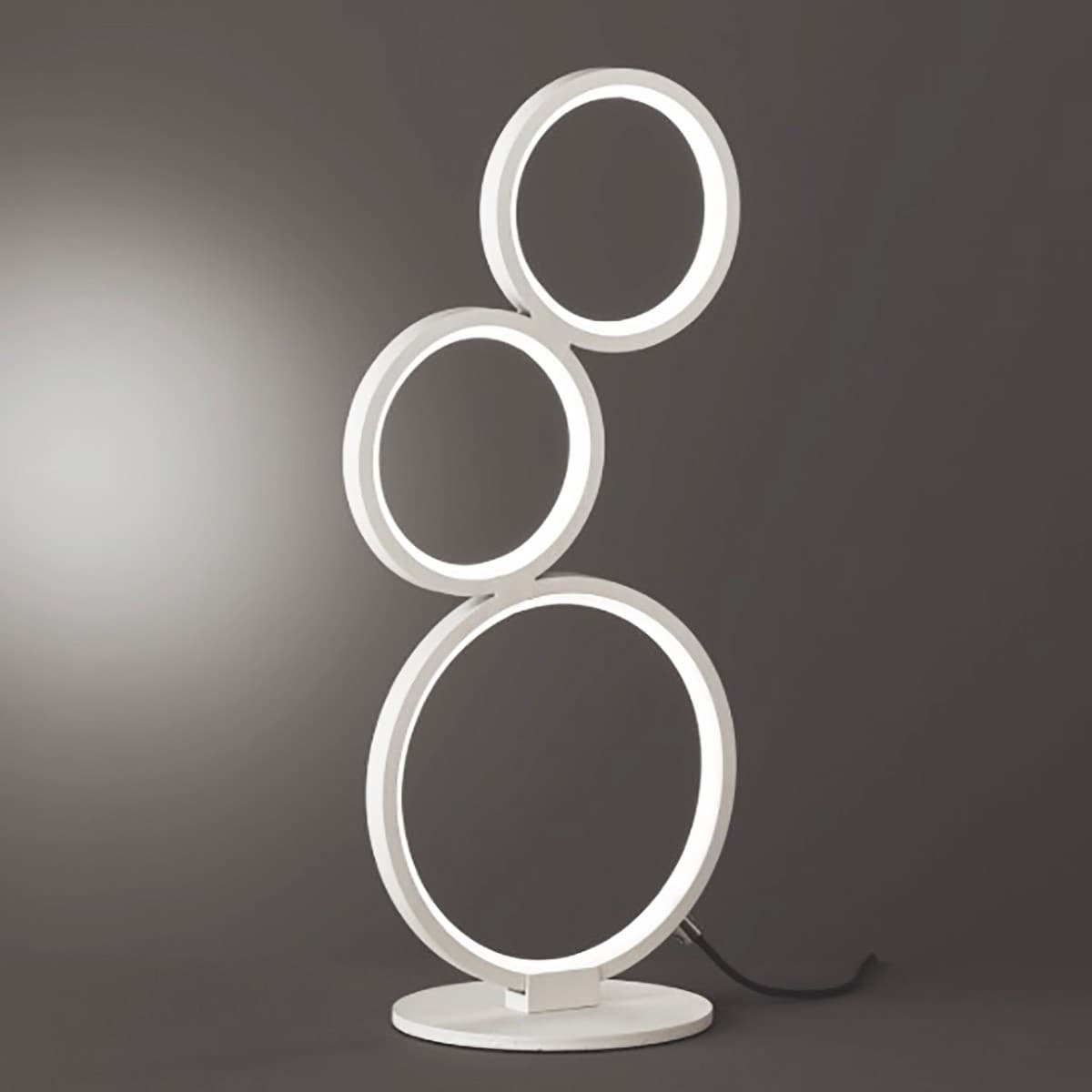 Abat-jour moderna Trio lighting RONDO LED metallo dimmerabile lampada tavolo - 12