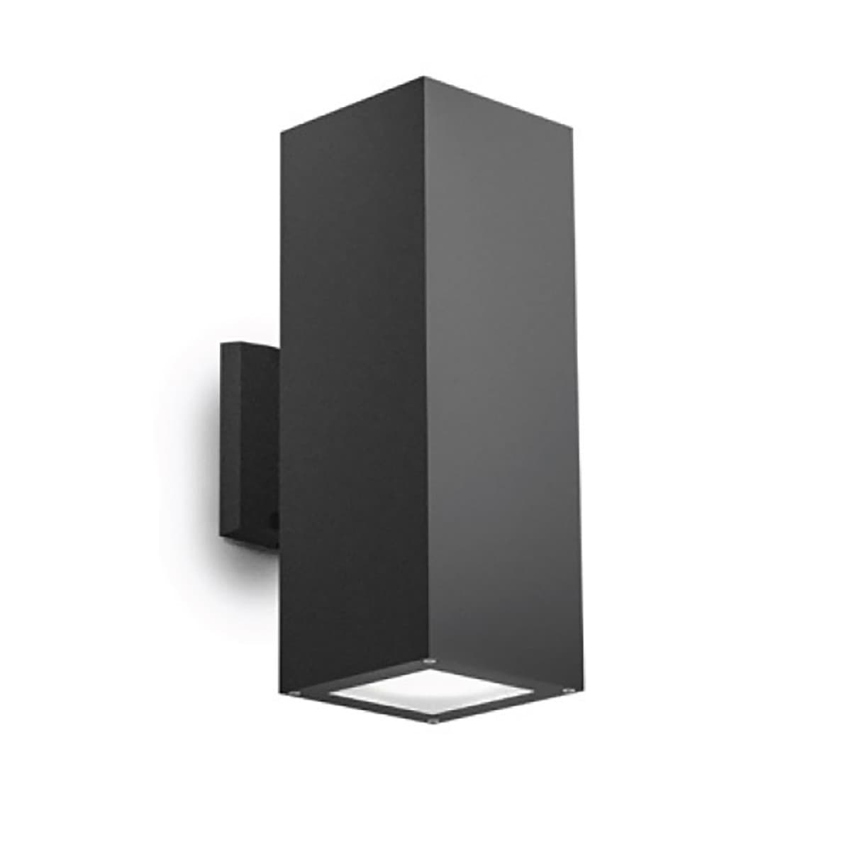 Applique esterno Gea Led AMON QB GES1016 GES1017 IP65 E27 LED lampada parete moderna biemissione - 7