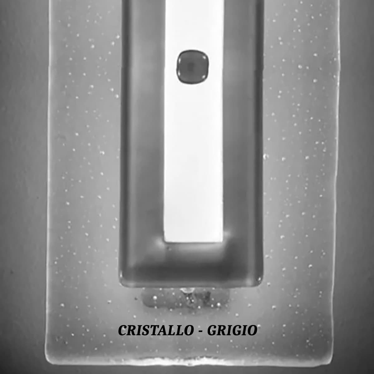 Applique vetro grigio Familamp COOPER 351 AP 3650LM LED integrato lampada parete moderna artigianale - 5