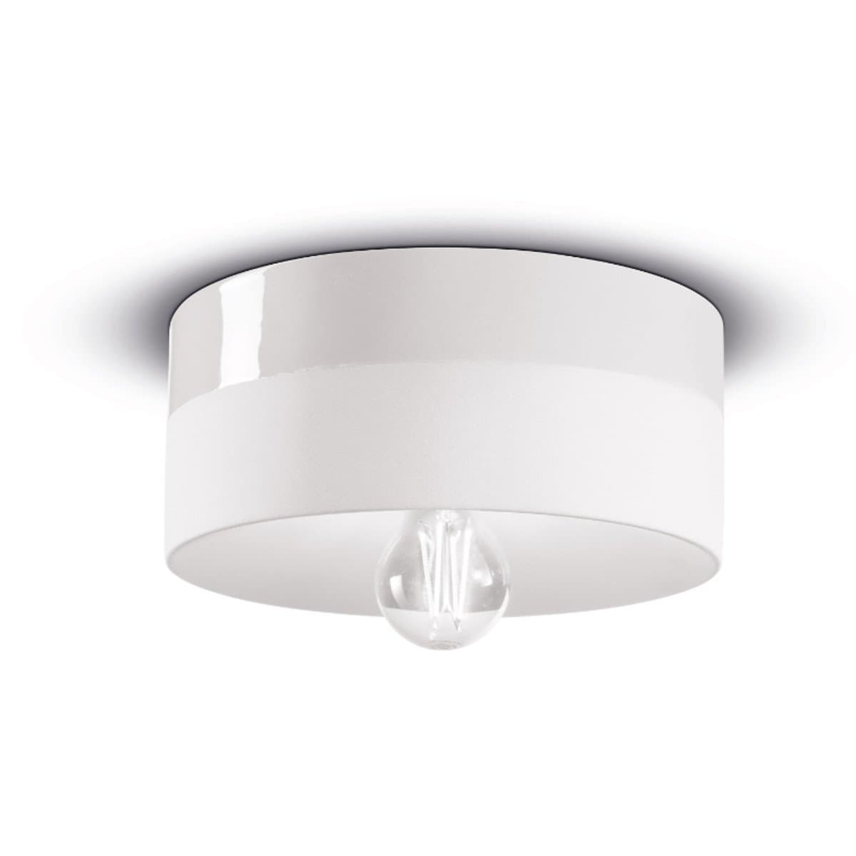 Plafoniera ceramica Ferroluce Decò PI C1793 E27 LED lampada soffitto classica moderna - 16