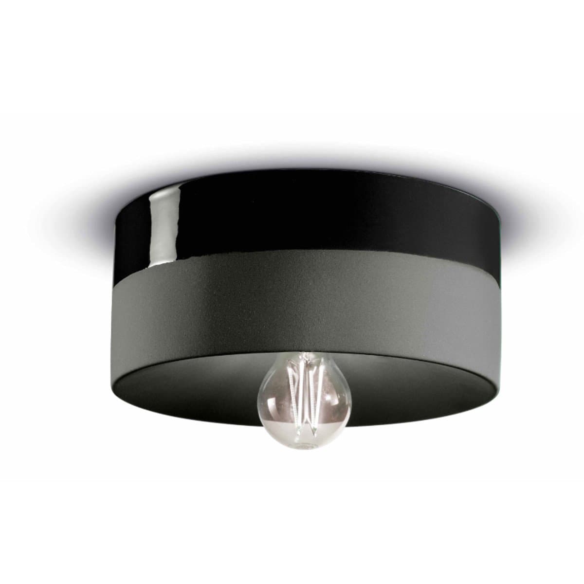 Plafoniera ceramica Ferroluce Decò PI C1793 E27 LED lampada soffitto classica moderna - 12