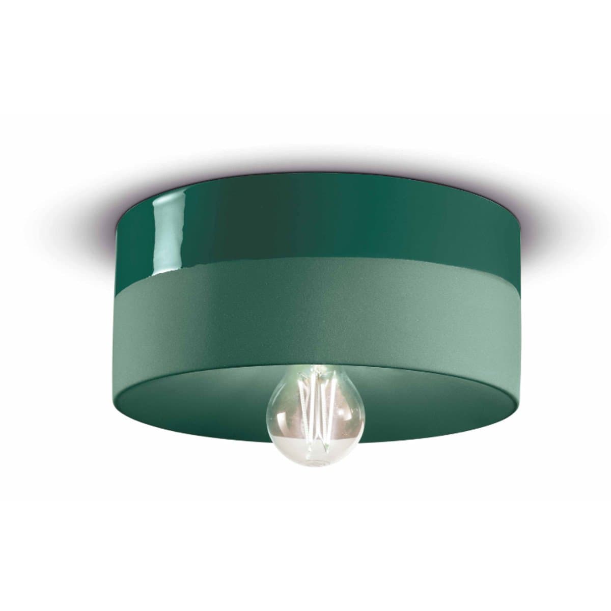 Plafoniera ceramica Ferroluce Decò PI C1793 E27 LED lampada soffitto classica moderna - 15