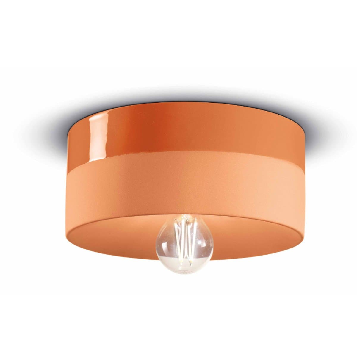 Plafoniera ceramica Ferroluce Decò PI C1793 E27 LED lampada soffitto classica moderna - 13