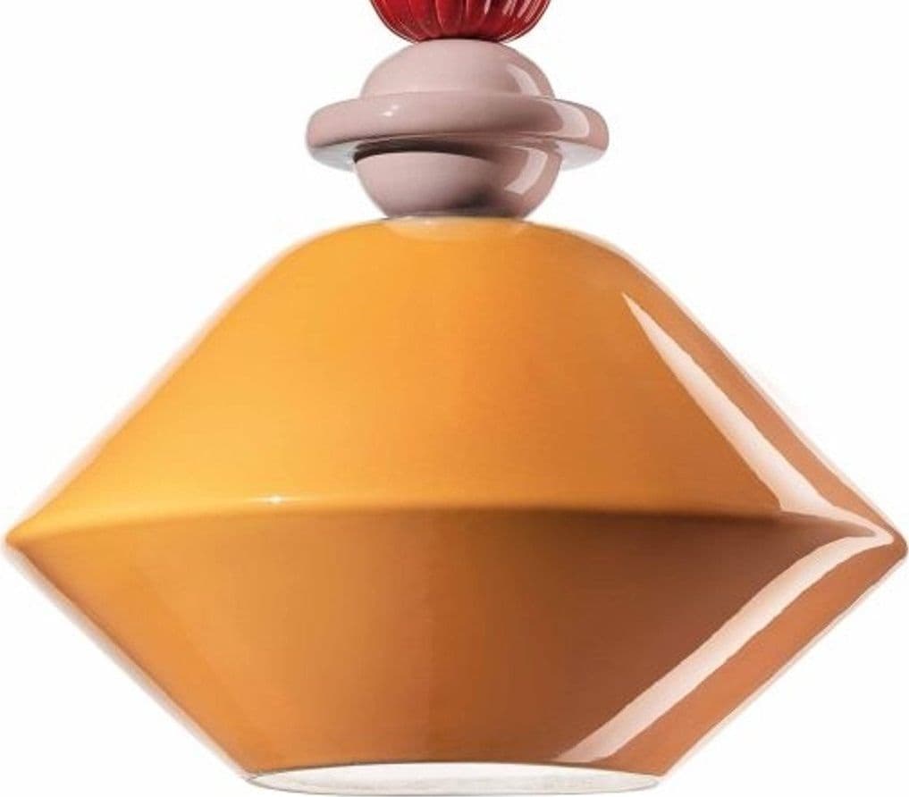 Lampadario ceramica Ferroluce Decò LARIAT C2511 E27 LED sospensione classica moderna - 12