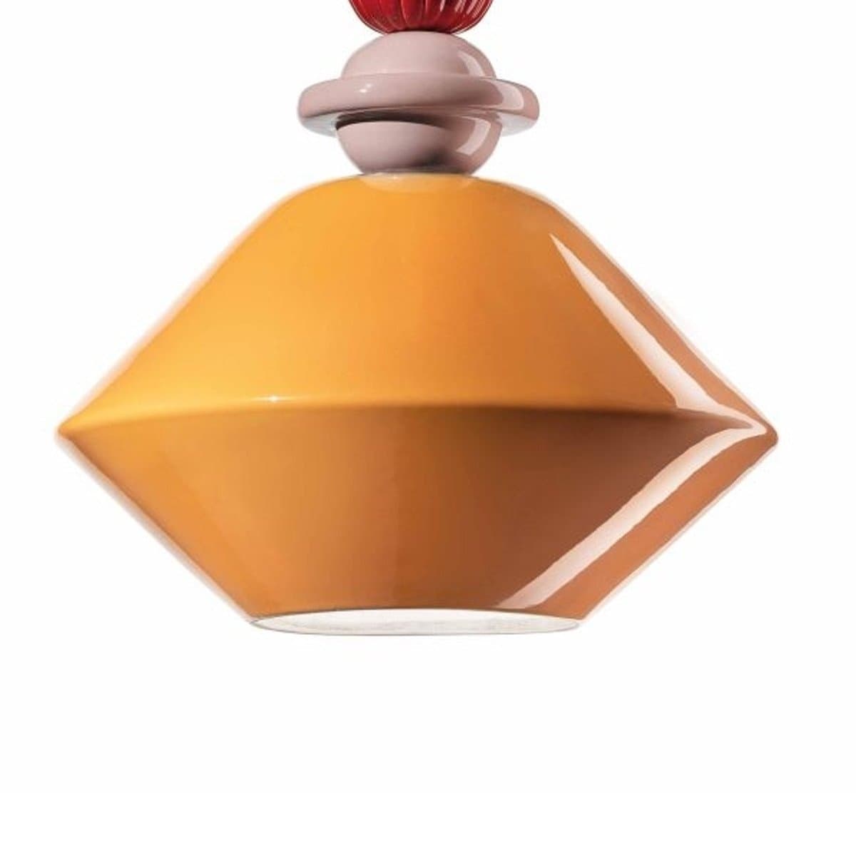 Lampadario ceramica Ferroluce Decò LARIAT C2511 E27 LED sospensione classica moderna - 12