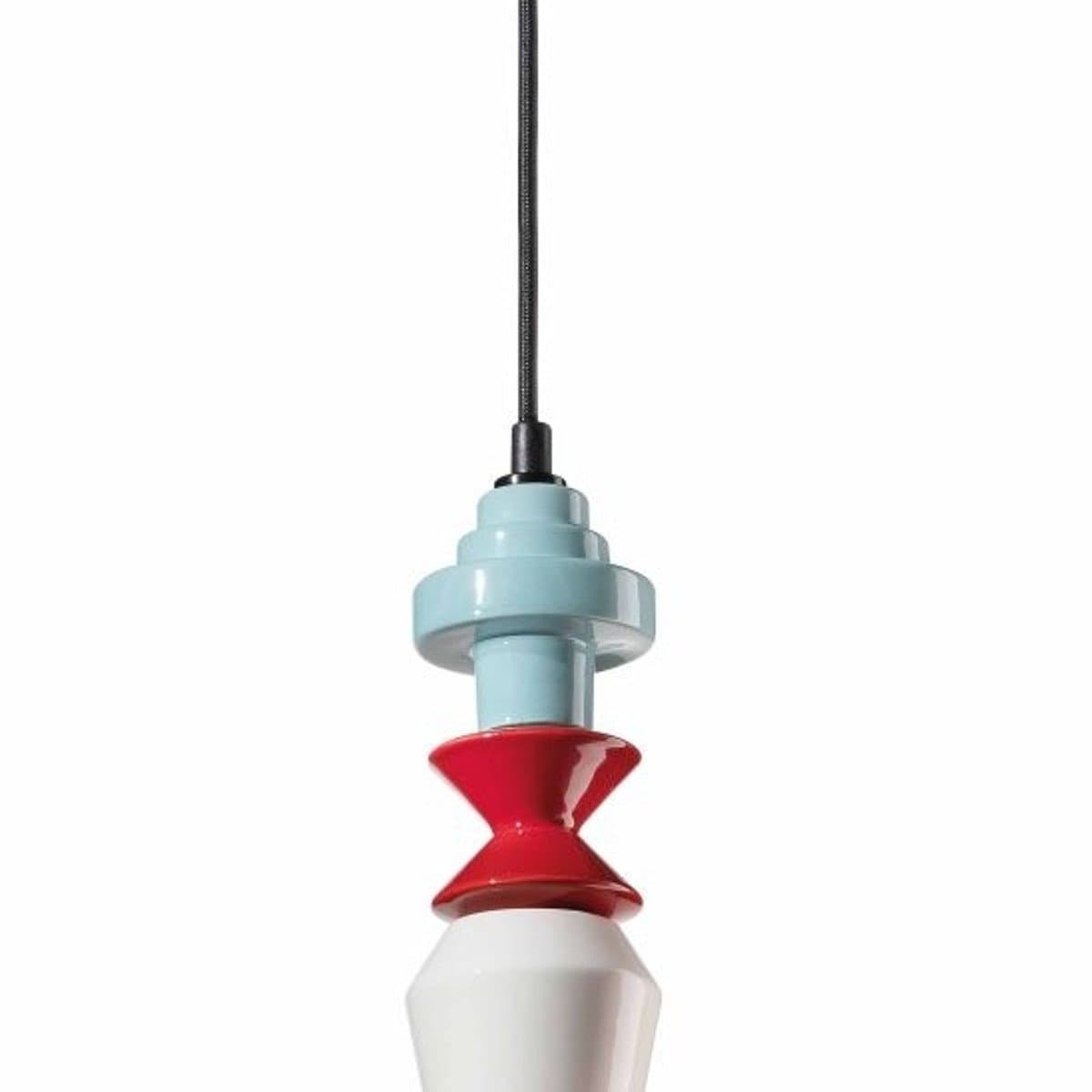 Lampadario ceramica Ferroluce Decò LARIAT C2511 E27 LED sospensione classica moderna - 11