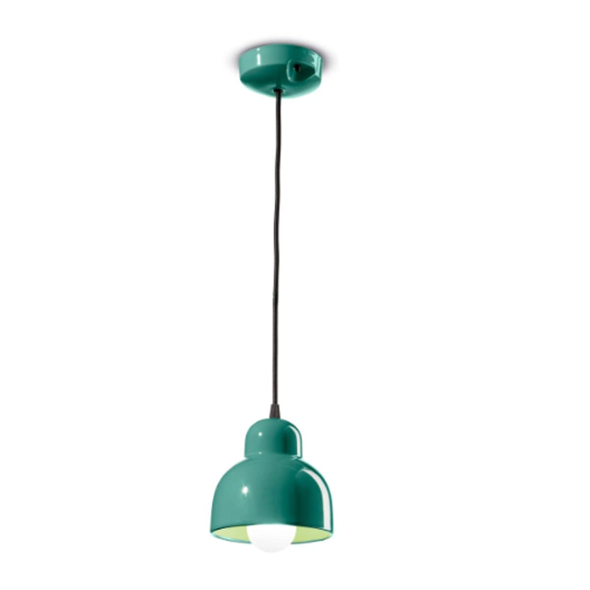 Lampadario ceramica Ferroluce Decò BERIMBAU C2611 E27 LED sospensione classica contemporanea - 14