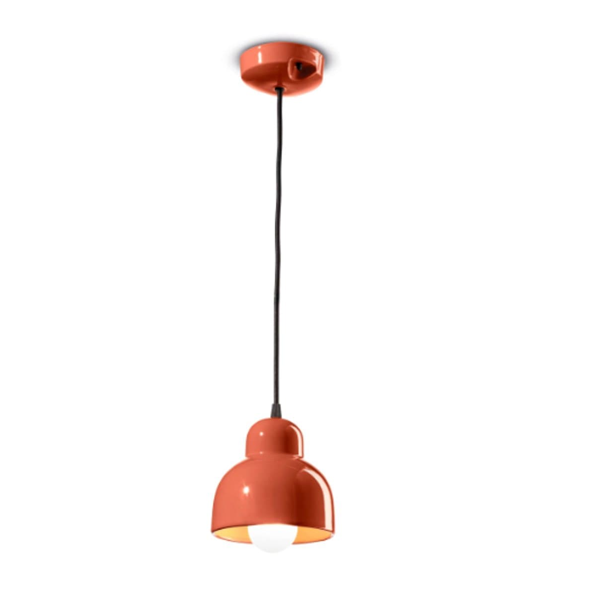 Lampadario ceramica Ferroluce Decò BERIMBAU C2611 E27 LED sospensione classica contemporanea - 13
