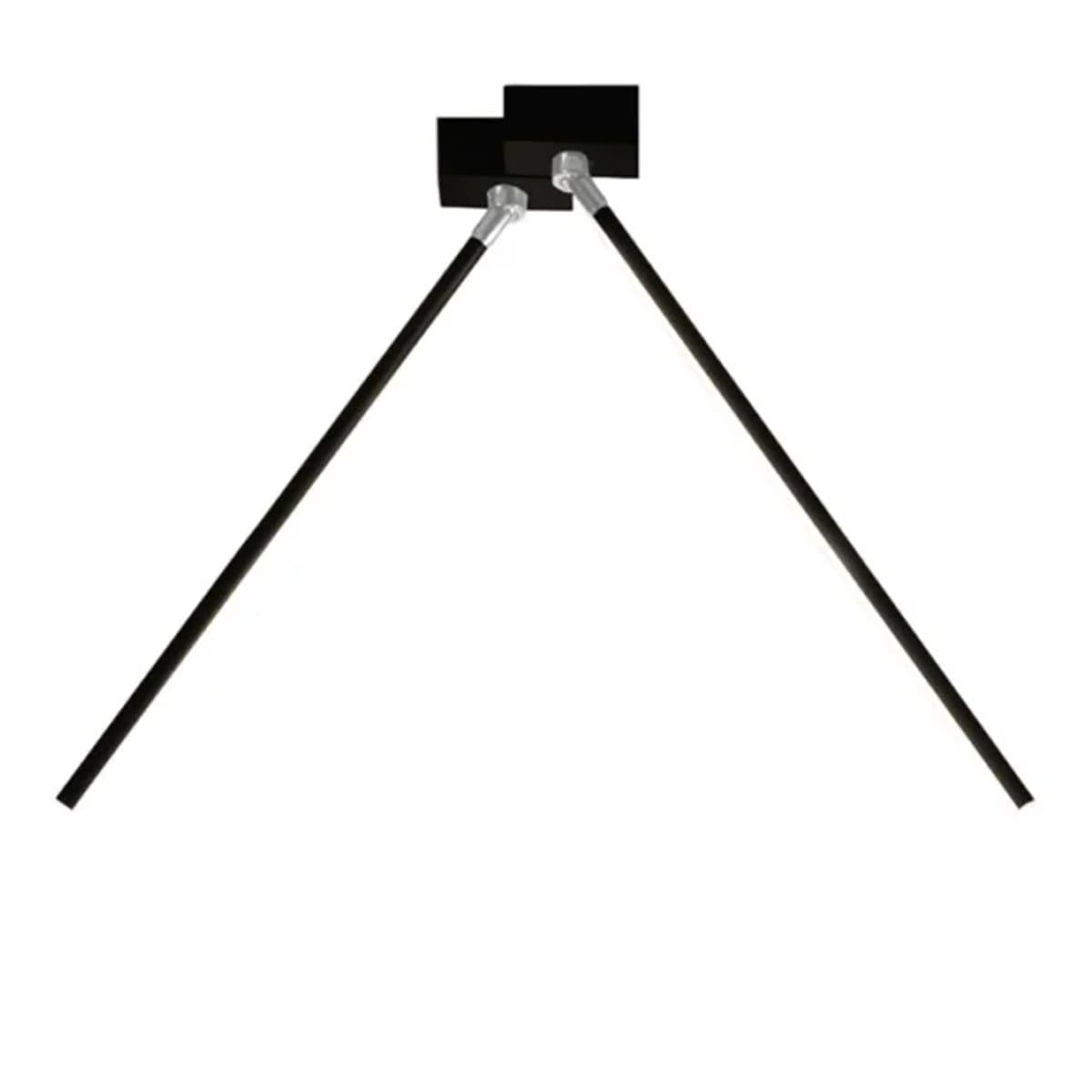 Plafoniera led Cattaneo LUCILLA 905 PA2 60 80 100 3000K NERO lampada parete moderna orientabile modulo led integrato - 12