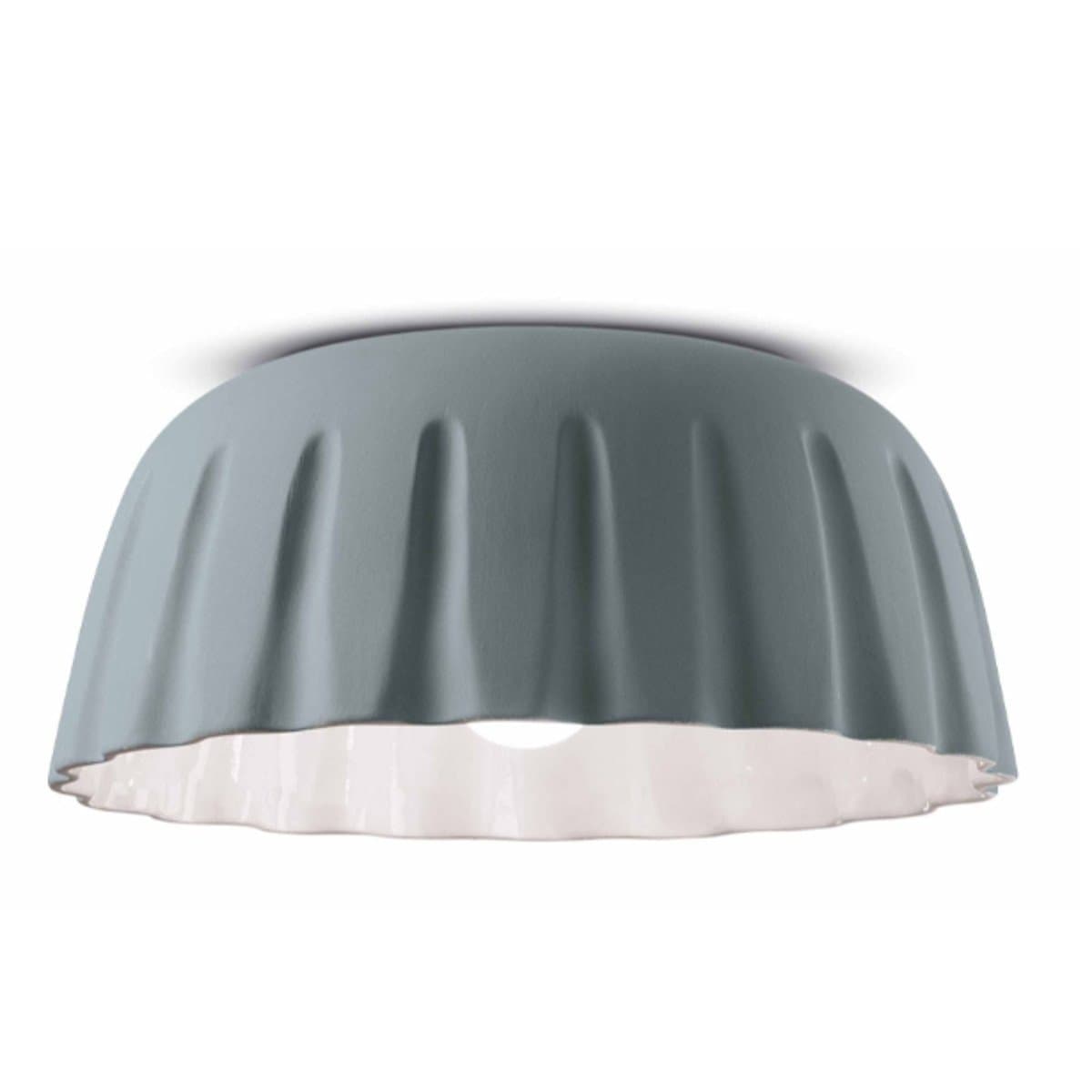 Plafoniera ceramica Ferroluce Decò MADAME GRES C2572 E27 LED lampada soffitto classica moderna - 19