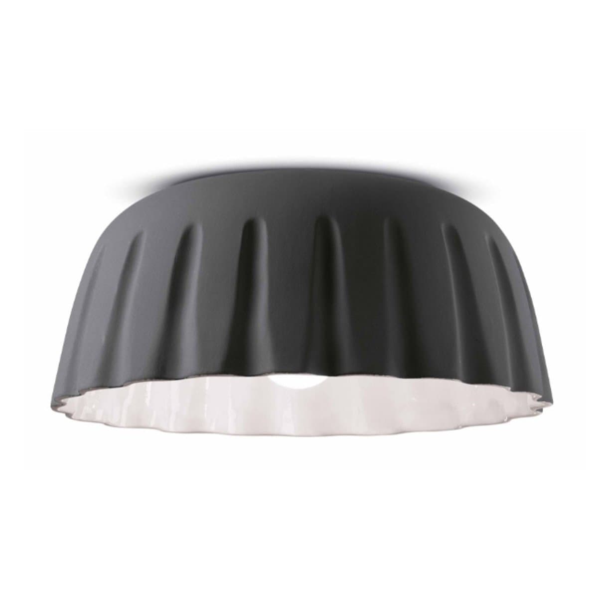 Plafoniera ceramica Ferroluce Decò MADAME GRES C2572 E27 LED lampada soffitto classica moderna - 16