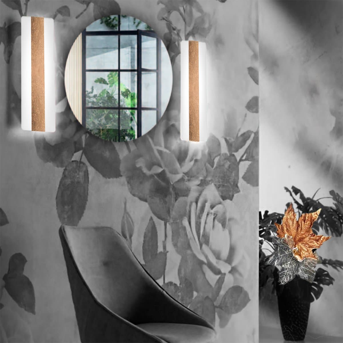 Applique-Promoingross-DOUP-A66-RF-LED-CCT-2950LM-lampada-parete-classica-biemissione