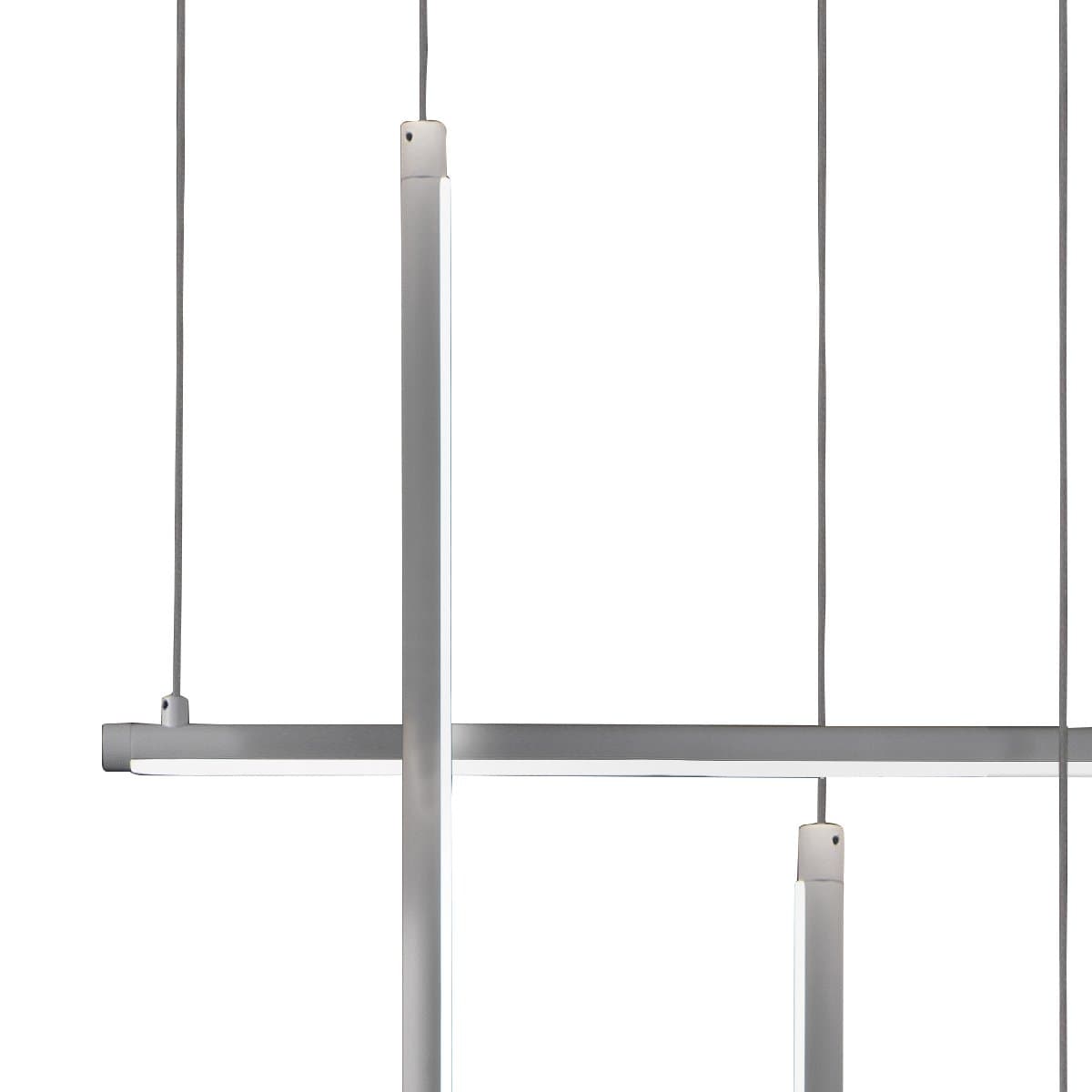 Lampadario led Promoingross NOOD S145 LED CCT 3446Lm dimmerabile telecomando sospensione lampada soffitto ultramoderna - 12