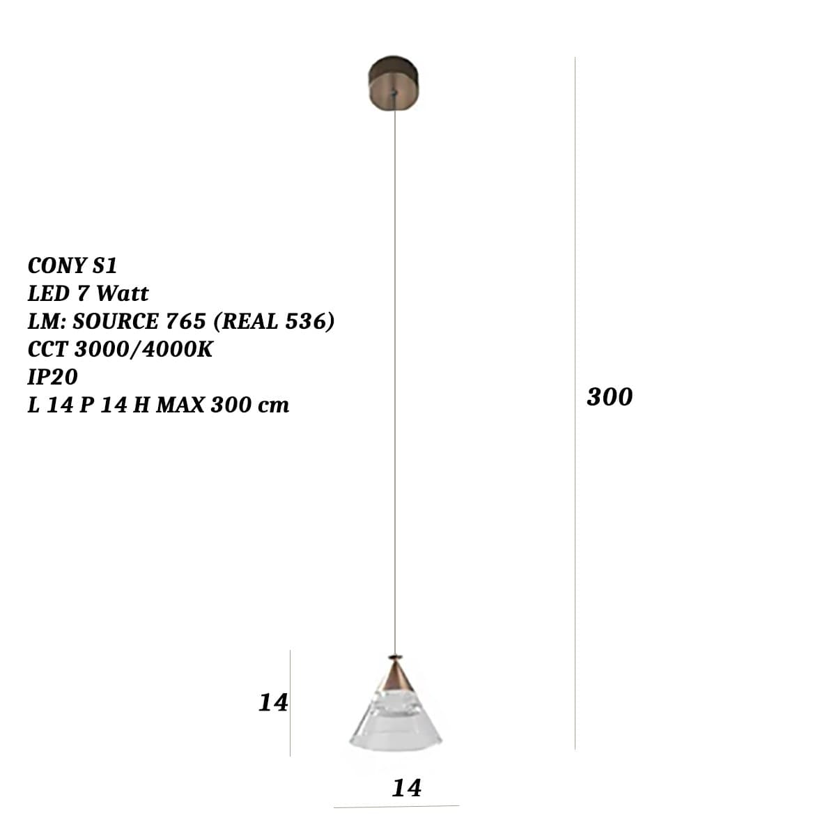 Lampadario classico Promoingross CONY S1 LED CCT metallo e metacrilato - 15