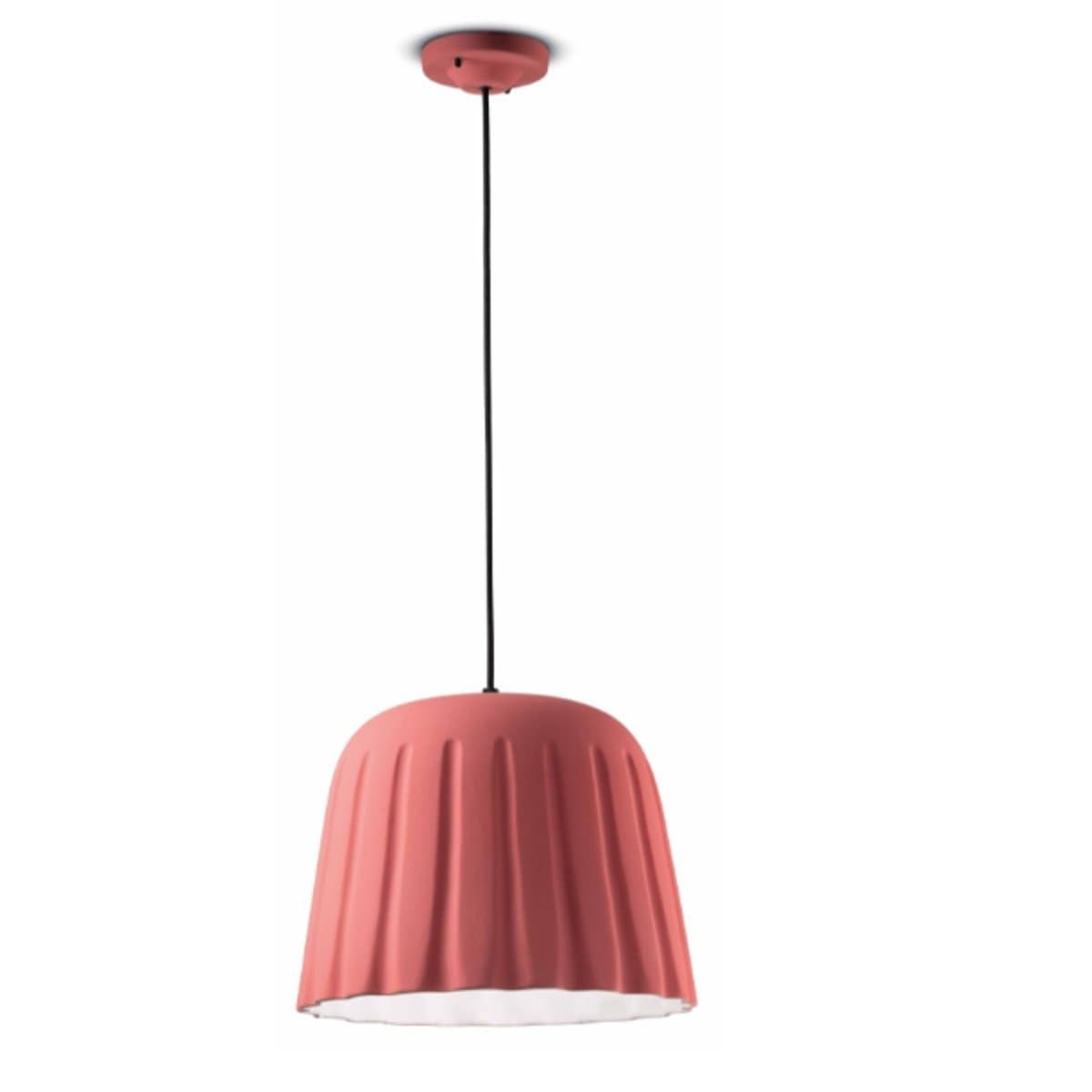 Lampadario ceramica Ferroluce Decò MADAME GRES C2571 E27 LED sospensione classica moderna - 19