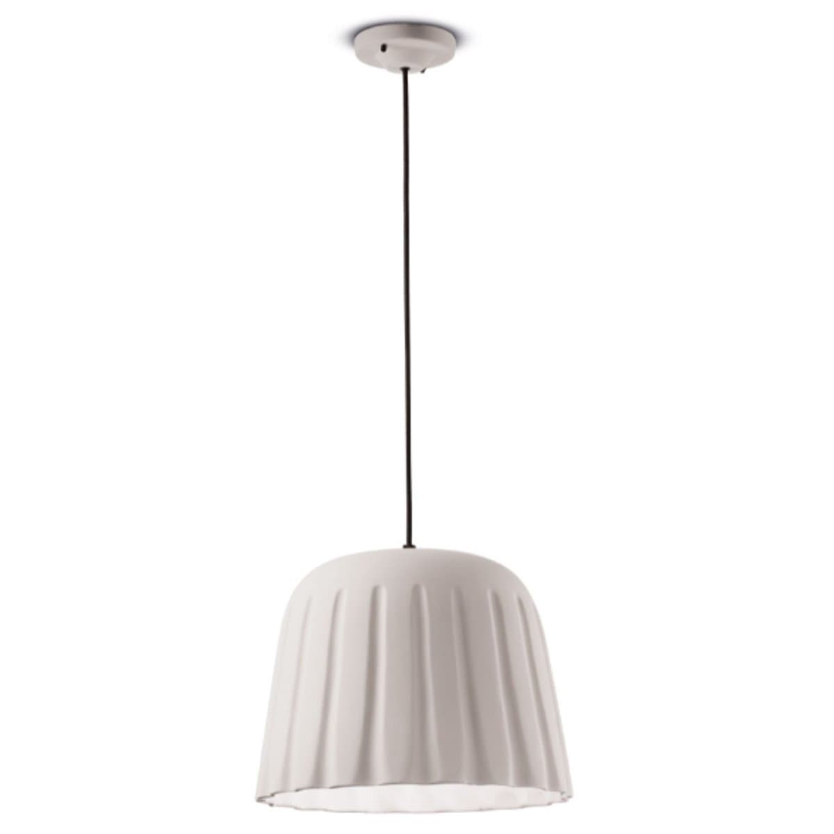 Lampadario ceramica Ferroluce Decò MADAME GRES C2571 E27 LED sospensione classica moderna - 18