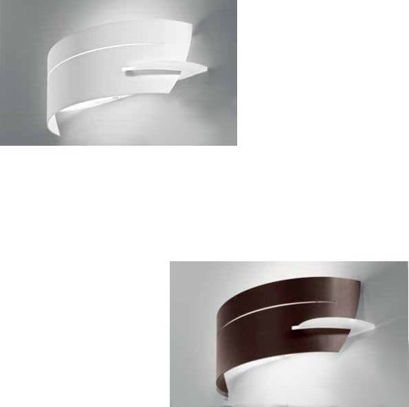Applique moderno Selene illuminazione VULTUR 1023E E27 LED acciaio lampada parete - 14