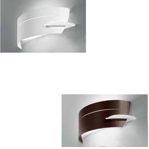 Applique moderno Selene illuminazione VULTUR 1023E E27 LED acciaio lampada parete - 14